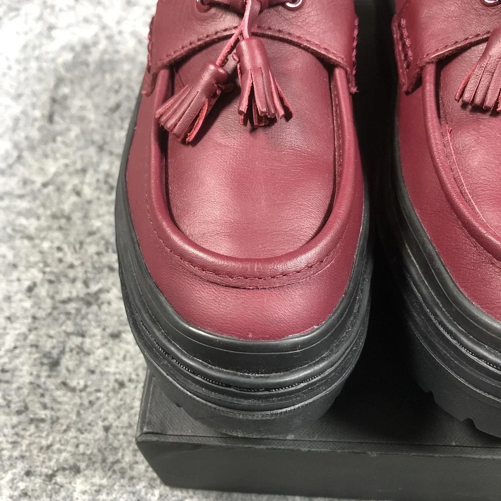 Converse Chuck Taylor All Star Lugged Heel Loafer Womens 7 Deep Bordeaux A14708C